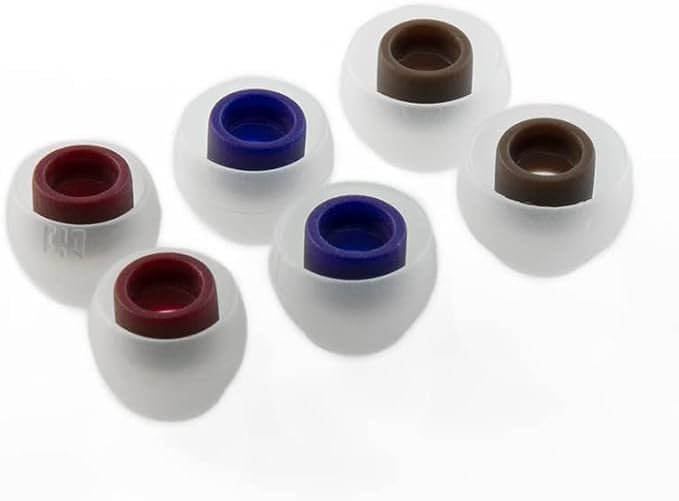 H HIFIHEAR TRI 角笛 Clarion イヤーピース イヤホン イヤーピース 3.5mm シリコンイヤホンパッド 音質向上 イヤーチップ 低反発 柔らかい 水洗い可能 滑り止め イヤホンピース 6個入り ハイブリッド イヤホンゴム KZ KBEAR CCAイヤホン用 3サイズ(S、M、L)セット (3ペア)