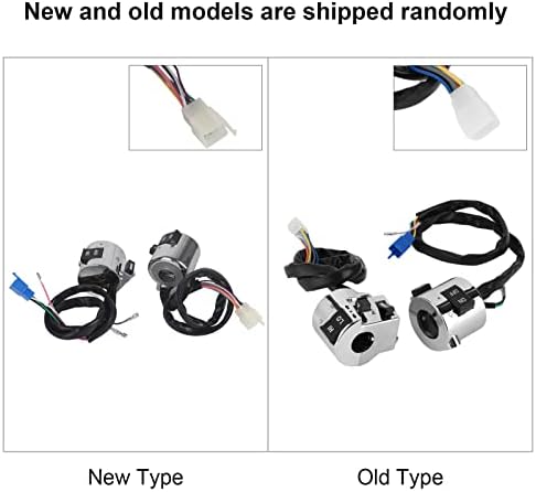 Motorcycle Handlebar Controls-Motorcycle Handlebar Controll Switches,Pair Motorcycle Handlebar Switch Control Button Replacement For Turn Signal Headlight Horn 2