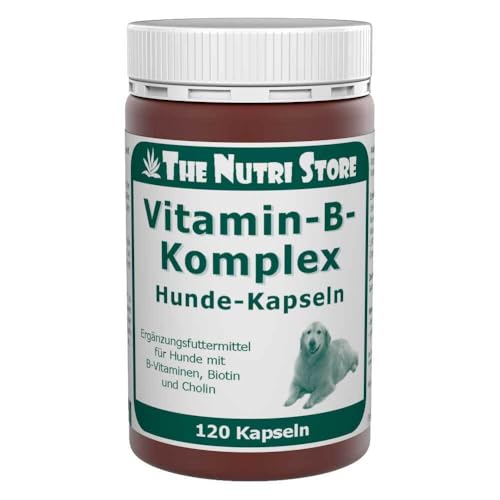 Vitamin B Komplex Hunde Kapseln 120 STK. - Ergänzungsfuttermittel für Hunde mit B-Vitaminen, Biotin und Cholin