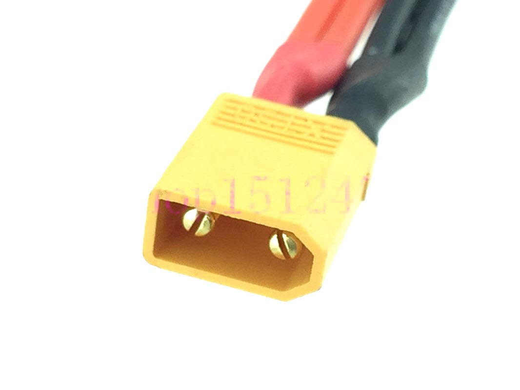 1pce XT30 / XT-30 Male to 2X XT30 Female Parallel 18AWG 10CM Battery Charger Cable