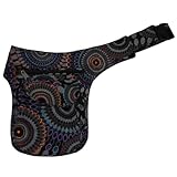 Bestickte Gürteltasche für Damen und Herren - Bunte Bauchtasche mit vielen Fächern Farbe Farbe1