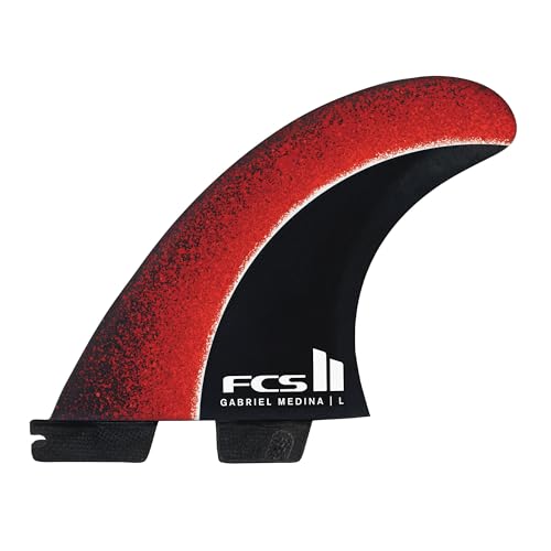 FCS II Gabriel Medina Signature Tri Fin Set (Fireball, Medium)