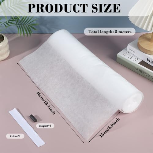 Image of Supvox Oil Blotting Paper Roll, 46cm x 5m Chimney Oil Filter