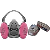 RANKSING 6200 Half Facepiece Reusable Respirator 6200 Half Face Shield with 2 Packs 2091 Filters for