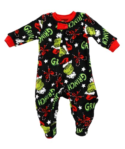 Dr. Seuss Pijama Grinch – Conjunto de pijamas de Natal para a família – Conjunto de pijama combinand
