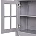 HOMCOM Armario Auxiliar Interior para Cocina Salón Aparador Cocina de Almacenamiento Estilo...
