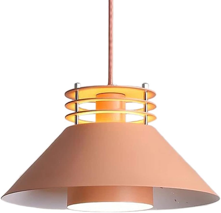 Plafonnier industriel minimaliste en métal noir et lustre LED moderne pour salon