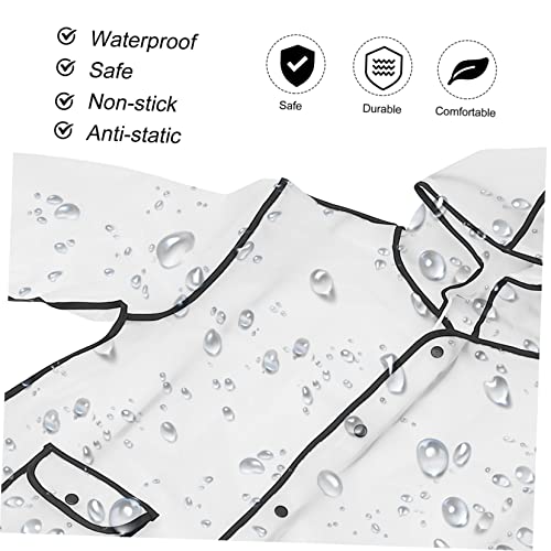 VANZACK 1 Peça Capa De Chuva Transparente De Uma Peça Com Capuz Poncho Jaqueta De Chuva Para Ciclism