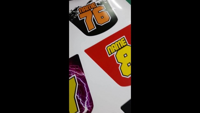 Amazon.com: MC MOTOPARTS Shield 3 Pcs Dirt Bike Track Custom