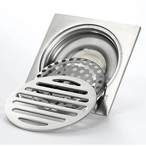 Siphon de sol pour cuisine et douche italienne en acier inoxydable