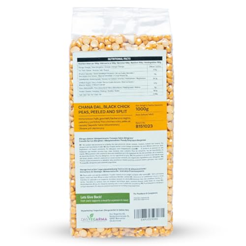 Ethnic Aahar Chana Dal 1000gm | Protein-Rich Pulses & Lentils for Wholesome Cooking | Premium Quality Dals | Essentials for Vegan, Vegetarian, and Ayurveda-Inspired Lifestyles. (1 Kg)