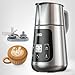 DREO Milk Frother [Upgraded], All-in-1 Electric Foam Maker for Coffee, 15oz/450ml Automatic Foam Frother for Latte Art-level Microfoam, 30+ Drinks, Easy to Clean, Dishwasher Safe, LED display