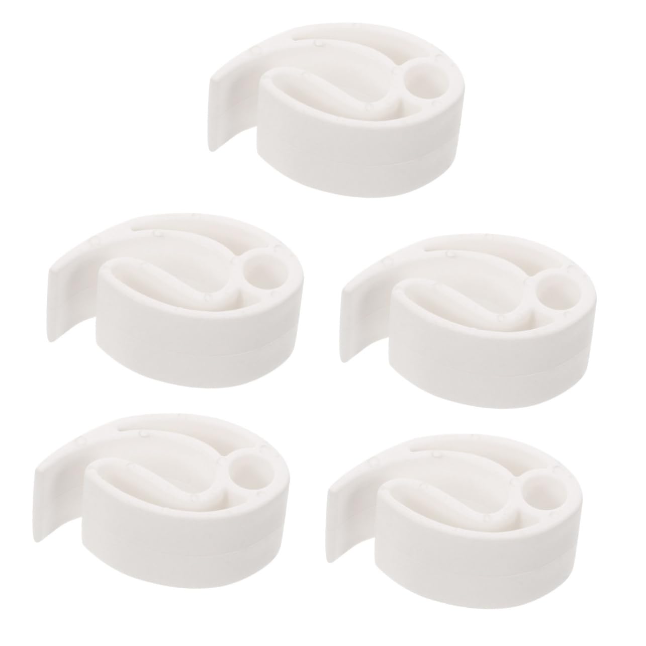 BRIGHTFUFU 5pcs Sports Disc Holder Portable Flying Disc Clip Plastic Carrying Supply Durable for Long Time