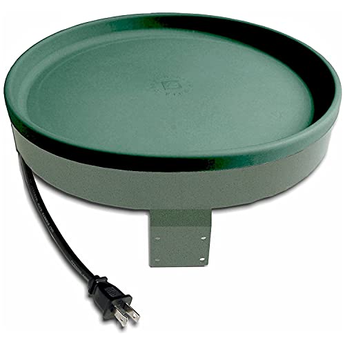 Farm Innovators GBD-75 All Seasons 3 in 1 Outdoor 14 Inch Heated Birdbath with 3 Mounting Options, 75 Watts, Green/Light Green - Thumbnail 3