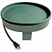 Farm Innovators Heated Bird Bath, 1 Quart Capacity, Outdoor Decor Shallow Bath Tray for Birds - Birdbath with Deck, Clamp, and Ground Mount Options