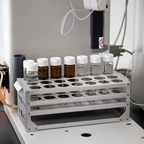 Alwsci Borosilicate Glass 40Ml Clear Epa Toc Screw Neck Vial With 3 Mm Pp Screw Cap, Center Hole, Silicon White With Certified (Case Of 72) #TOP4