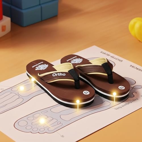 Image of Ortho Comfort Flip Flops, Multi Colour Combination, Comfortable Stylish Casual Boys Slipper | 2-10 Years. (Refer size chart in images)