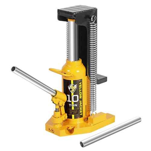 Image of YELLOW JACKET Toe Jack 5 Ton Toe / 10 Ton Top Capacity Hydraulic Machine Jack Lift,Air Hydraulic Claw Jack for Car Repair,Machinery,Industry Equipment