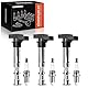 Frankberg 3x Zündspule+3x Zündkerze Kompatibel mit Ibiza III 6L1 BBM 2007-2008 Fabia I 6Y2 AWY/BMD 2001-2007 Polo 9N AWY/BMD 2002-2009 Replace# 03D905115