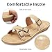 Larwen Womens Comfort Slide Sandals: Cushioned Footbed & Slip-Resistant Outsole for Daily Walking - Lightweight & Slip-On for Casual Wear - Busy Women 22-40