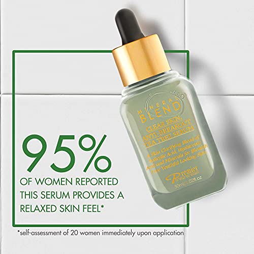 Clear Skin, Anti-Breakout Tea Tree Serum For Face And Acne With Vitamin C, Salicylic Acid, Hyaluronic Acid And Minerals For Blemish Free Youthful Looking Skin (1.7 Fl.oz) #TOP3