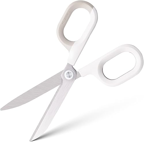 Miniatura 6 de Tijeras multiusos, asas de agarre cómodo, tijeras afiladas para oficina, hogar, escuela, manualidades, suministros de tela de costura (6 pulgadas,