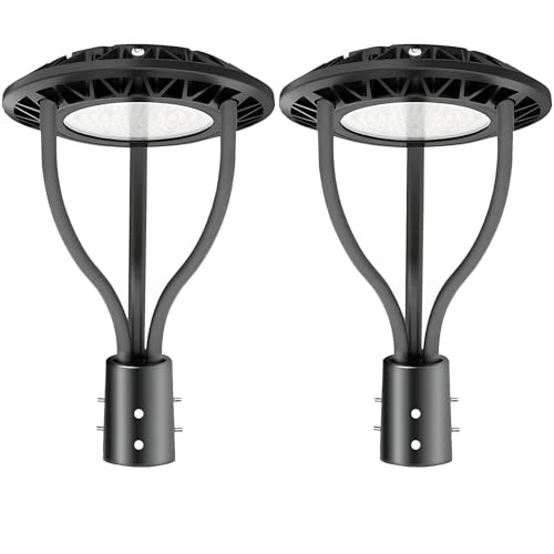 2 Pack LED Post Top Light with Dusk to Dawn...