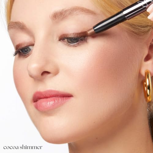 Image of Julep Eyeshadow 101 Cream-to-Powder Waterproof Eyeshadow Stick - Cocoa Shimmer - Long-Lasting, Buildable, Crease-Proof, Cruelty Free, Shimmer Finish with Built-In Smudger