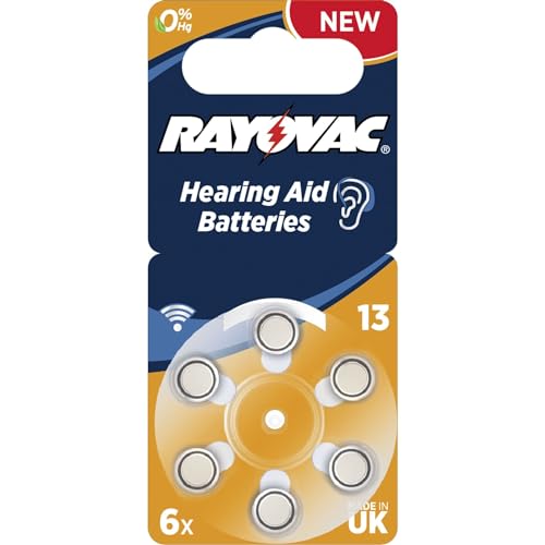 Rayovac Size 13 PR48 Hearing Aid Batteries 6-Pack