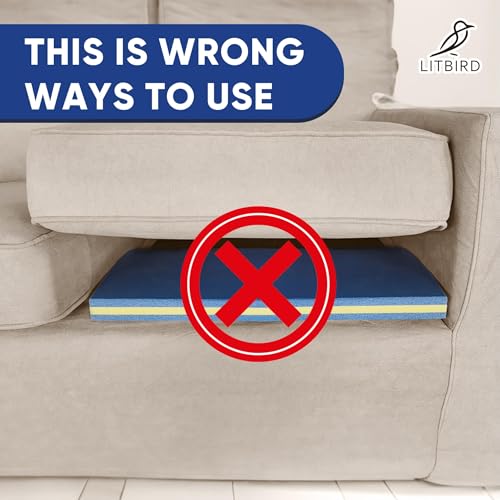 Image of Couch Cushion Inserts Support, Couch Supports for Sagging Cushions, Couch Cushion Replacement for Sagging Seat, 3 PCS, Extra Large, 35x22 Inches