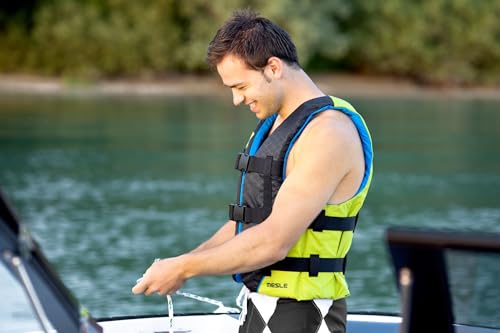MESLE Schwimmweste H210, 2XS-4XL, Schwimmhilfe für Erwachsene & Kinder, Leichte 50N Auftriebsweste Herren & Damen, Prallschutzweste für Jetski, SUP, Wasserski, Kajak, Wakeboard