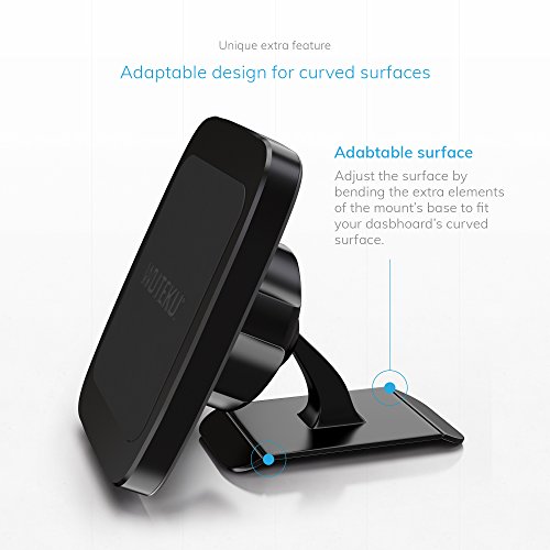 Wuteku Magnetic Cell Phone Dashboard Holder Kit for Car - Works on All Vehicles, Phones and Tablets - Compatible with Phones XR XS X 8 7 and Samsung S10 S9 S8 by Pro Driver - Strong 3M - Thumbnail 5