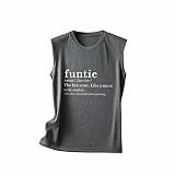Bestyyo funtie Herren- und Damen-Tanktop mit Retro-Print 1286 Basic Tank Tops onl nkfbeina pcingrid Asymmetric Blouse viskosebluse Knoten-Detail Baumwoll-Tank Base r wmn bändchen dc Comics Crew