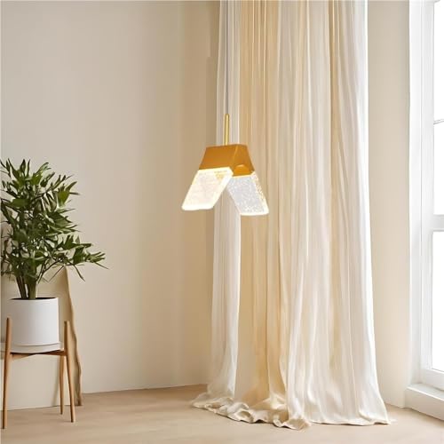 MOBYGKFY Lámpara colgante industrial vintage moderna Modern Simple Transparent Glass Pendant Light Bedroom Living Room Dining Room Pendant Lamp LED Hanging Lamp Para dormitorio, pasillo, cocina