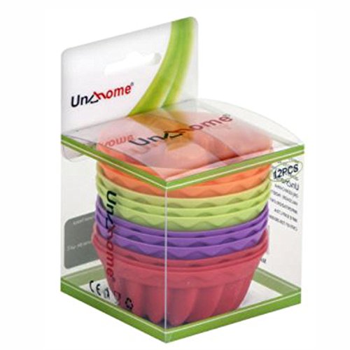 Kit 12 Forminhas Silicone Mini Bolos Cupcake Pudim Gelatina