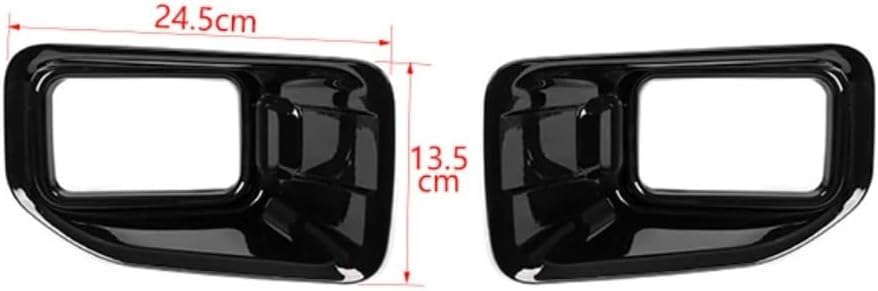 Car Front Bumper Fog Light Lamp Bezel Guard Protector Decoration Cover for F150 2015-2020(Carbon Fiber Grain)