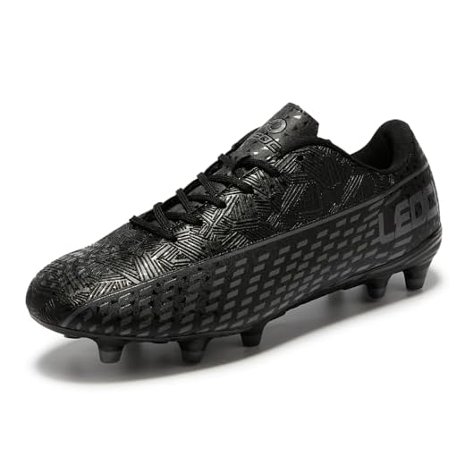 LEOCI Men's Soccer Cleats Women Outdoor Frim Ground Football Shoes