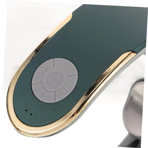 Masseur lymphatique de cou chauffant vert malachite et rechargeable USB