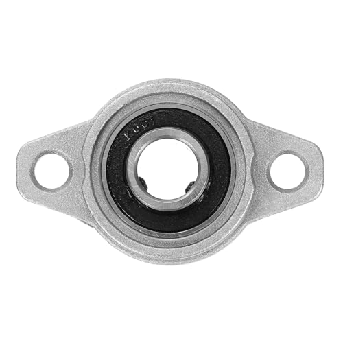 QUARKZMAN 2 Stück KFL001 Pillow Block Lager 8mm Bohrung Lagergehäuse Zinklegierung, P6(ABEC3)