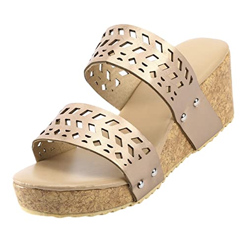 Sandales d'été tendance à double bandes pour vos balades et sorties