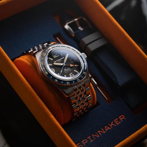 Image of Spinnaker Men's Fleuss GMT Automatic Watch with Solid Stainless Steel Bracelet SP-5120