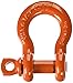 CM M652P Super Strong Anchor Shackle with Orange Powder Coated Screw Pin, 6-1/2 Ton Work Load Limit, 3/4