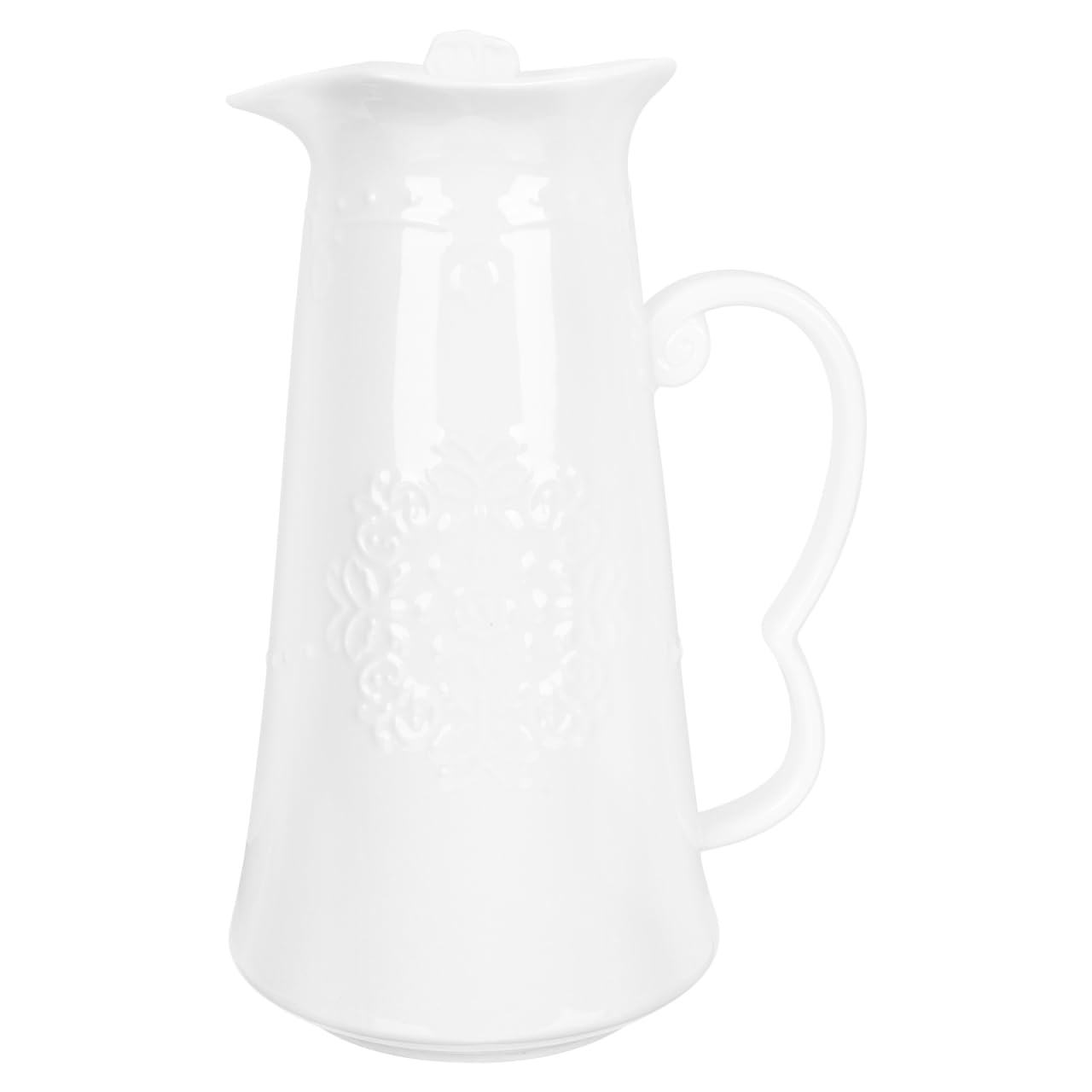 Pichet thé glacé céramique blanc carafe bouteille jus de style européen