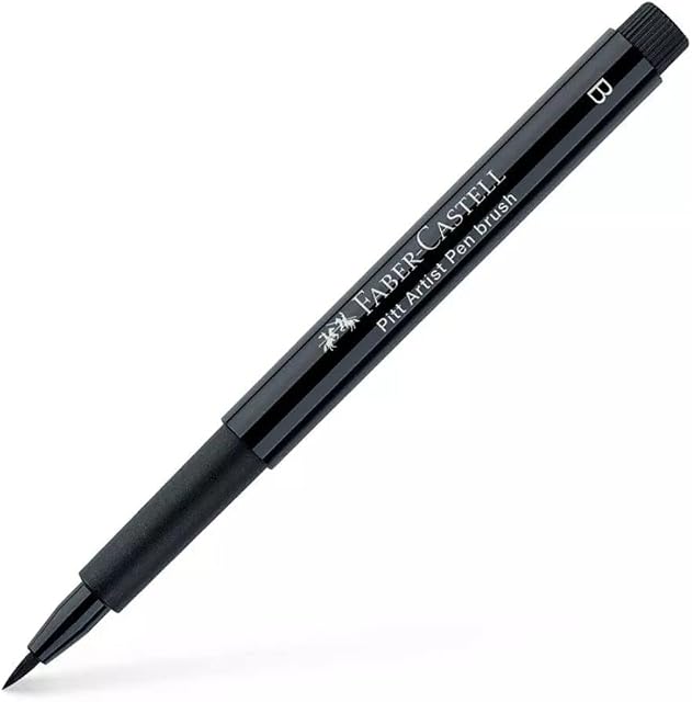 Faber-Castell PITT Artist Brush Pen, Brush Tipped, Black (199)