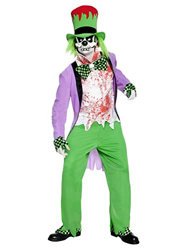 Preisvergleich Produktbild Smiffys Halloween Herren Kostüm böser Hutmacher aus Märchen gruselig Größe L