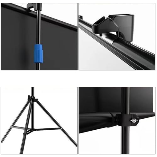 Pantalla de proyector portátil con soporte 60" (16:9) miniatura 4