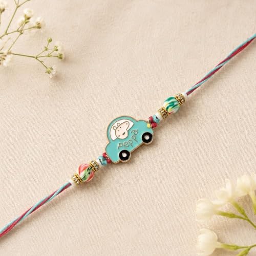 Image of I Jewels Fancy Cartoon Kids Rakhi With Roli Chawal & Rakshabandhan Card for Bro /Brother /Bhai