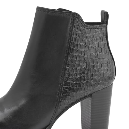 Botte Tendance Marco Tozzi Finitions Cuir et Zip Design - 6