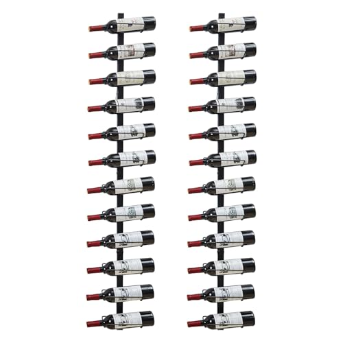 Lista de Producción de vino los 10 mejores. 26 Sonyabecca - Estante de vino de pared para 12 botellas de vino, organizador de almacenamiento de vino desmontable, soporte de pared para botellas de vino, utilizado como uno o...