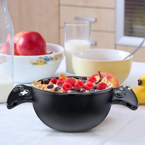Kovot KO-128 Level Complete" Gamer Bowl - 22Oz Ceramic Soup Cereal Bowl Gamer Gift -Black thumb #5